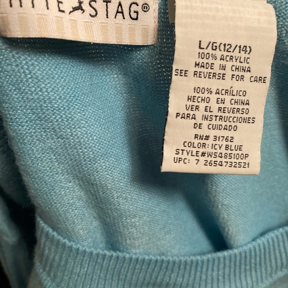Sweater lg 12/14 blue white stag - Picture 11 of 15